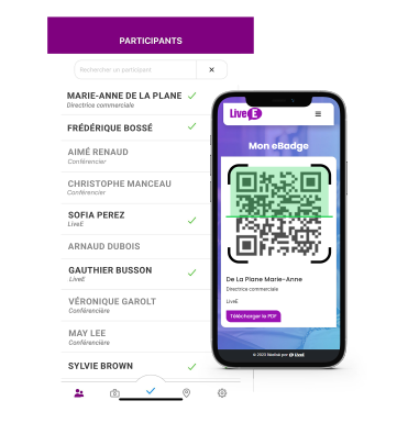 Application de check-in pour vos événements